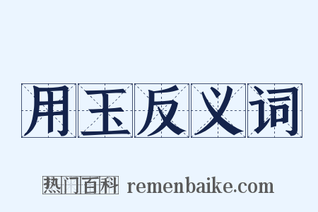 用玉反义词是什么意思的图片